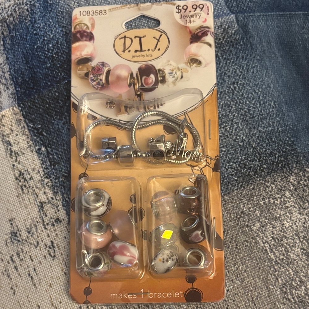 Pink and Purple Mom Charm Bracelet Kit